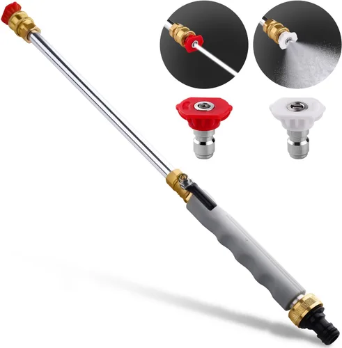 Vista 7 de 2026 Upgraded Jet Nozzle Power Washer for Garden Hose, Includes 2 High-Pressure Nozzles and Quick Connectors Hydro Jet High Pressure Washer Tools