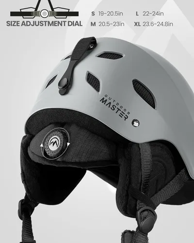 Vista 86 de OutdoorMaster Kelvin - Casco de esquí y snowboard para hombres, mujeres y jóvenes