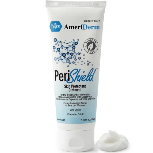 MED PRIDE Skin Protectant 3.5.oz Ungüento para la erupción del pañal, crema de óxido de zinc para bebés con vitamina A, D y E, sin parabenos, crema