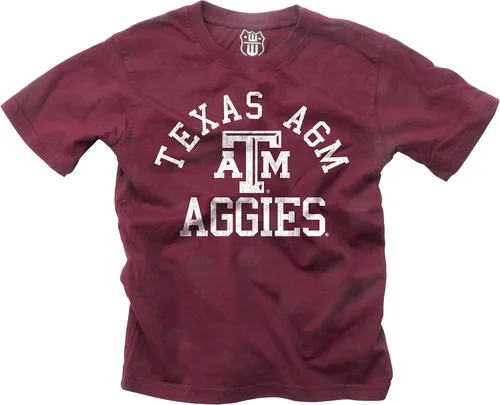 Vista 69 de Wes and Willy Camiseta de algodón orgánico de manga corta para niños de la NCAA