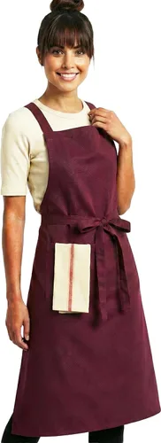 Vista 17 de Delantal de cocina 100% algodón con 2 bolsillos, delantal de chef ajustable para cocinar, hornear barbacoa, delantal unisex