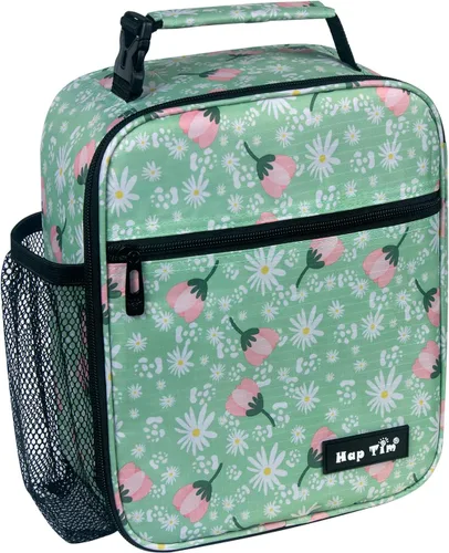 Vista 9 de Hap Tim - Lonchera para adultos, bolsa de almuerzo aislada para mujeres, lonchera reutilizable, lonchera espaciosa, rosa (18654-PK)