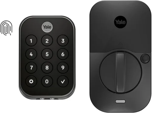 Vista 15 de Yale Security Assure Lock - Cerradura de seguridad de 2 táctiles, cerradura inteligente de puerta de entrada con llave de níquel satinado