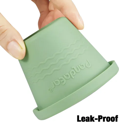 Vista 5 de PandaEar Paquete de 12 recipientes de silicona para almacenamiento de alimentos para bebés, recipientes pequeños reutilizables de 4 onzas