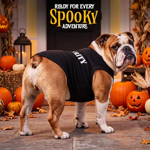 Vista 6 de Camiseta para Perro Parisian Pet - Camiseta Bordada FBI - 100% Algodón, Ropa Transpirable para Perros - Chaleco para Mascotas Sin Mangas - Camisas
