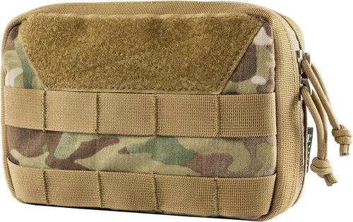 Vista 9 de OneTigris MOLLE Pouch, Tactical Admin Pouch Belt EDC Tool Organizer Zippered Utility Waist Pack 7.5"x5"x2