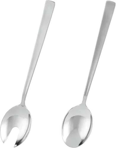 Rösle Utensilios para servir ensaladas de acero inoxidable
