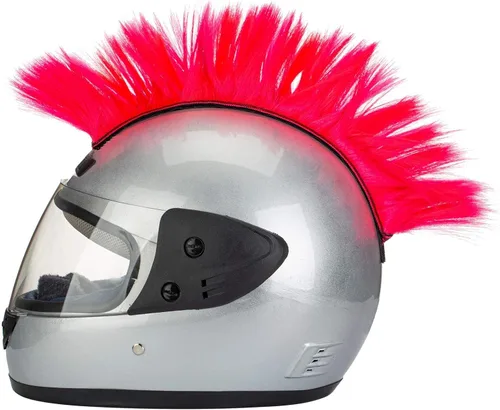 Vista 2 de Pelucas con Cresta Mohawk para Casco de Motocicleta, Ciclismo, Patinetas, Polo, Esquí, Snowboard, Traje de Cosplay