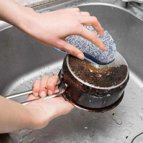 Vista 6 de Scrub- it - Esponjas multiusos para cocina - Esponja de microfibra antiarañazos junto con poder de fregado resistente, limpieza sin esfuerzo