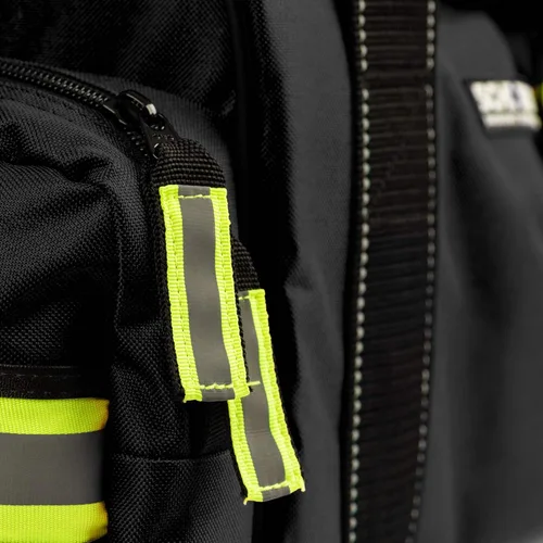 Vista 7 de Scherber First Responder - Kit de trauma profesional grande, aprobado por HSA/FSA, bolsa reflectante con 8 bolsillos y compartimentos con cremallera