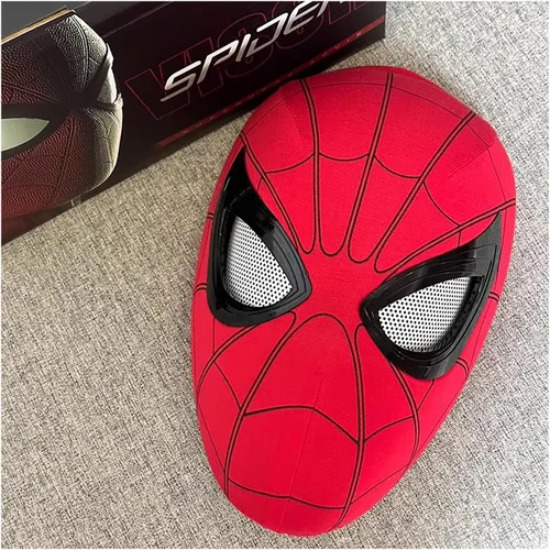 Vista 4 de Máscara de araña de Halloween, color rojo, ajuste de tamaño de ojo con control remoto en forma de anillo