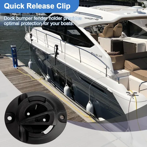 Vista 4 de Tacos de guardabarros sin nudo para rieles de túnel de barco, se adapta a cuerda de 1/4 pulgadas, guardabarros de barco se utilizan en la mayoría