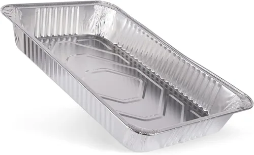 Vista 5 de Glad Disposable Full Size Aluminum Steam Pans, Deep Heavy Duty Foil Pans for Steaming, Baking, Roasting, Catering & Oven Reheating, Fits 2 Half