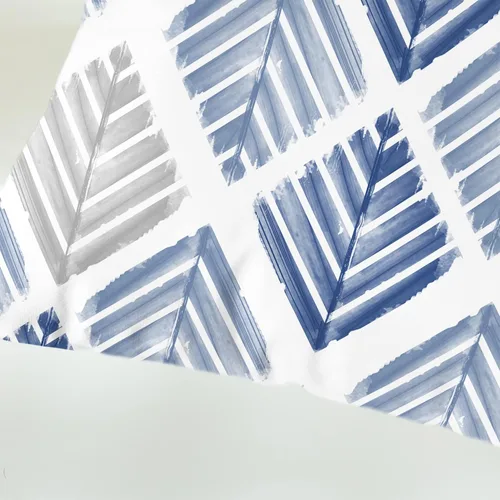 Vista 7 de CaliTime Juego de 2 fundas de almohada decorativas de vellón de dos tonos con diseño geométrico de hojas de árbol para sofá, cama, decoración