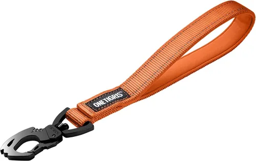 Vista 9 de OneTigris Bolt - Correa corta de tráfico para perros pequeños, medianos y grandes (negro, S)