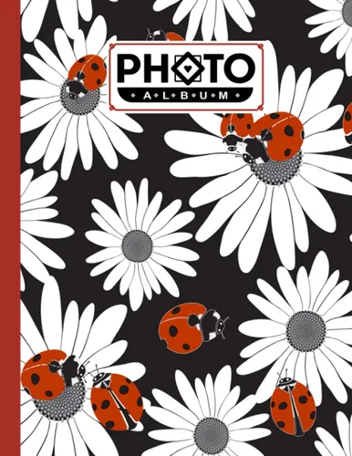Photo Album ladybug Album, Large Photo Albums with Writing Space Memo, Extra Large Capacity Picture Album, Family, Baby, Wedding, Travel Photo Book,