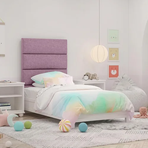 Vista 90 de Jaxx Panelist - Cabecero acolchado moderno, juego de 4 paneles para montar en la pared (cada uno de 11.25 x 38 pulgadas), tamaño King