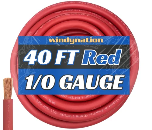 Vista 15 de WNI - Cable de cobre para batería de soldadura ultra flexible calibre 1/0 de 10 pies, color negro, 1/0 AWG, fabricado en los Estados Unidos