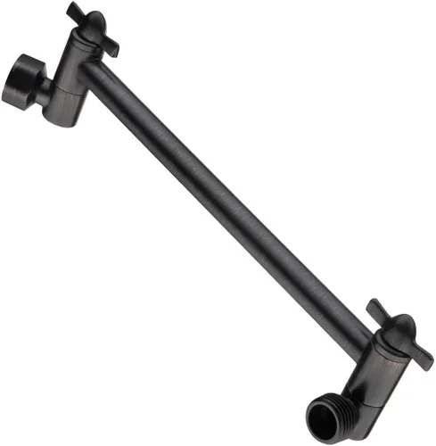 Vista 16 de BRIGHT SHOWERS Brazo extensor de ducha de latón para cabezal de ducha de lluvia y de mano, brazo de extensión de cabezal de ducha universal de 5