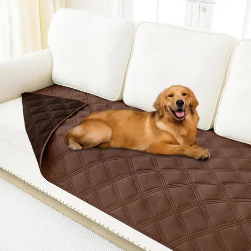 Vista 11 de Smiry Funda Manta Impermeable para Cama de Perro, Manta Suave Reversible para Mascotas, Lavable a Prueba de Fugas, Funda para Gatos y Perros