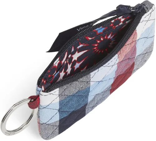 Vista 2 de Vera Bradley Women's Cotton Zip ID Case Wallet