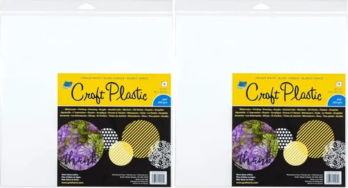 Vista 8 de Grafix Plástico opaco para manualidades, película de plástico opaca de 0.010 pulgadas, película duradera y flexible, perfecta para manualidades