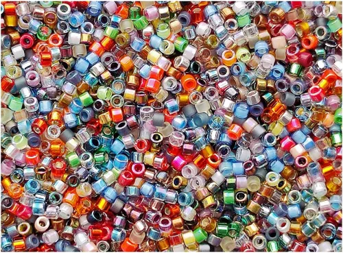 Vista 14 de Miyuki Delica Seed Bead - Mezcla 10/0 para hacer joyas, cuentas de semillas de vidrio japonesas, 0.7 oz (10 g)