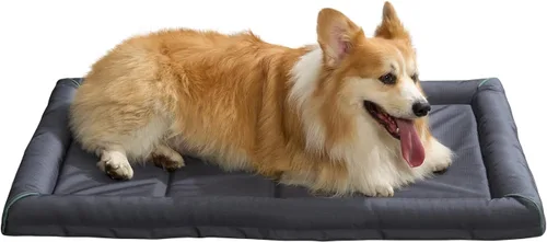 BALANCE Oxford - Cama para perros extra grandes, almohadilla impermeable para jaulas de perros para exteriores, tapete para jaula de perro XL, se