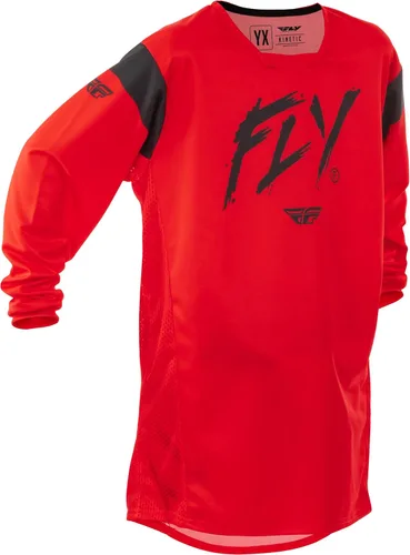 Vista 8 de Fly Racing Camiseta Kinetic Stoke juvenil (negro/blanco, talla M)