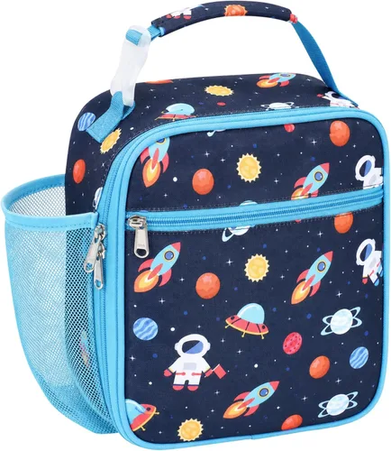 Bolsa de almuerzo para niños Bagseri para niños - Lonchera para niños aislada, a prueba de fugas y reutilizable para niños con soporte para botella