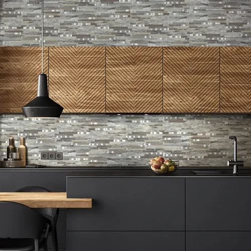 Vista 2 de Midcard 20 hojas de azulejos de pared de PVC para salpicaduras, para salpicaduras de cocina