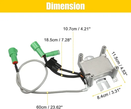 Vista 3 de X AUTOHAUX Módulo de control de encendido para Toyota 4Runner 1984-1989 para Toyota Pickup 1984-1989 89620-35140 Bobina del módulo de control