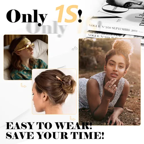 Vista 3 de 2 extensiones de cabello ondulado para mujer, moño desordenado, recogido, recogido, rizado, moño sintético