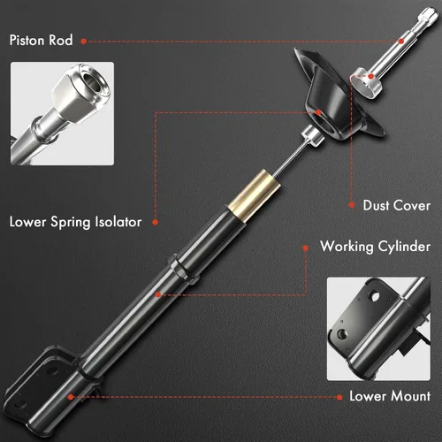 Vista 2 de A-Premium Par delantero [2] Conjunto de puntal compatible con Hyundai Accent 2000-2005, lado del conductor y del pasajero