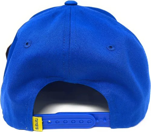 Vista 2 de Subaru Motorsports Logo Rally Flat Visor Gorra Sombrero Impreza STI WRX Racing Algodón Azul, Azul