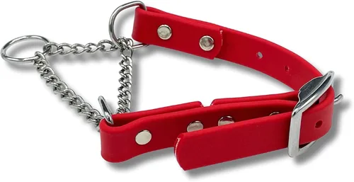 Vista 16 de Collar de Martingala para Perros, Biothane, Hardware de Acero Inoxidable, Sin Tirones, Fabricado en Estados Unidos, Grado Profesional, XXS, Negro