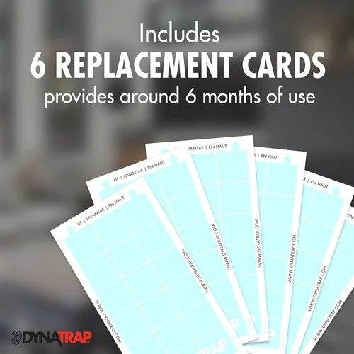 Vista 5 de DynaTrap 230093 Tarjetas adhesivas StickyTech de repuesto para Flylight, trampa de enchufe para moscas y otros insectos voladores en interiores