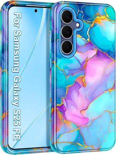 Vista 10 de Hekodonk Funda para Galaxy A17 5G/Galaxy A16 5G, resistente cuerpo completo, protección a prueba de golpes, 3 en 1, híbrida de policarbonato duro