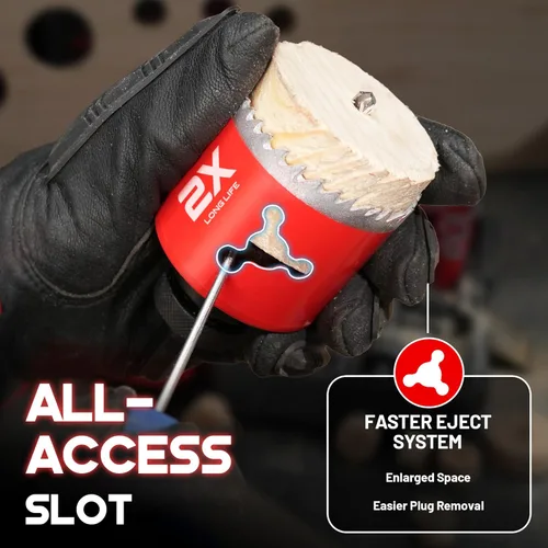 Vista 7 de EZARC Juego de brocas escalonadas y sierra de agujero bimetálica de 16 piezas