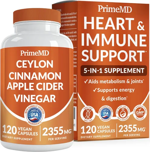 Vista 10 de Cápsulas 5 en 1 de canela de Ceilán de 2355 mg - Cápsulas de vinagre de canela de Ceilán y sidra de manzana - Cápsulas de cúrcuma y Panax Ginseng