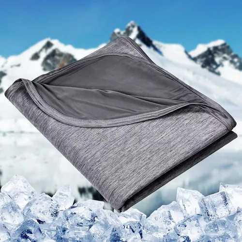 HOMFINE - Manta refrescante para personas que duermen con calor, delgada, ligera, transpirable, doble cara, para cama, sofá y sillón, ideal para