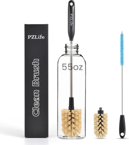 Cepillo para botella de agua, limpiador de botellas de agua y cepillo para pajilla, cepillo de limpieza de 15 pulgadas, cepillo de botella de 15