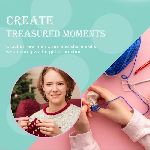 Vista 6 de Buylorco Juego de Ganchos de Ganchillo de 11 Tamaños con Mango Suave y Estuche, Kit de Agujas de Ganchillo para Principiantes, Kit de Agujas