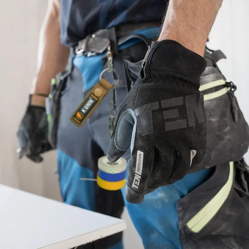 Vista 6 de KUNN Soporte de cinta eléctrica, correa de doble uso, cadena de soporte rápido mejorada para cinturón de herramientas con llavero, bucle a presión