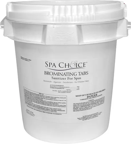 Vista 7 de SpaChoice Paquete de 4 pestañas de bromación de 1.5 libras, desinfectante para spas, tabletas de bromo para bañera de hidromasaje de spa, fabricado