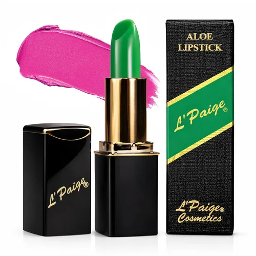 Vista 29 de L'Paige L02 - GRAPE ICE Designer Lipstick Base de aloe vera, de larga duración, hidratante Morado claro con acabado helado iridiscente