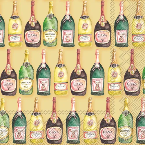 Vista 6 de Boston International Ideal Home Range - Servilletas de cóctel de papel marrón, 20 unidades, cerveza aquí