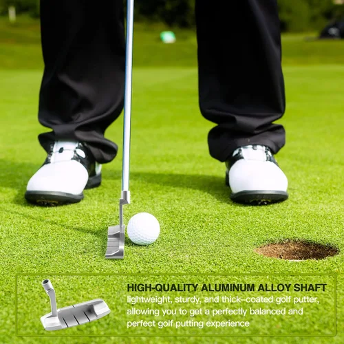 Vista 5 de Putter de golf – Putters de golf para hombres diestros o putter de golf para mujeres Mini palos de golf – Putters de mano derecha de 33 pulgadas