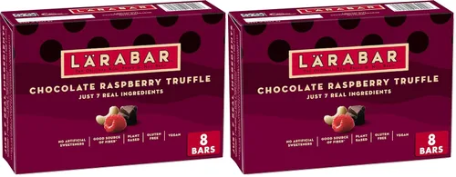 Vista 10 de Larabar Trufa de frambuesa y chocolate, barras de frutas y nueces, sin gluten y veganas, 9.6 onzas, 6