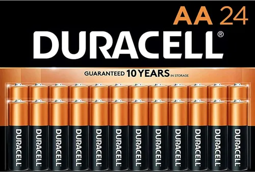 DURACELL Pilas alcalinas CopperTop con tecnología Duralock Power Preserve, AA, 96/CT, se venden como 1 caja, 96 unidades por caja